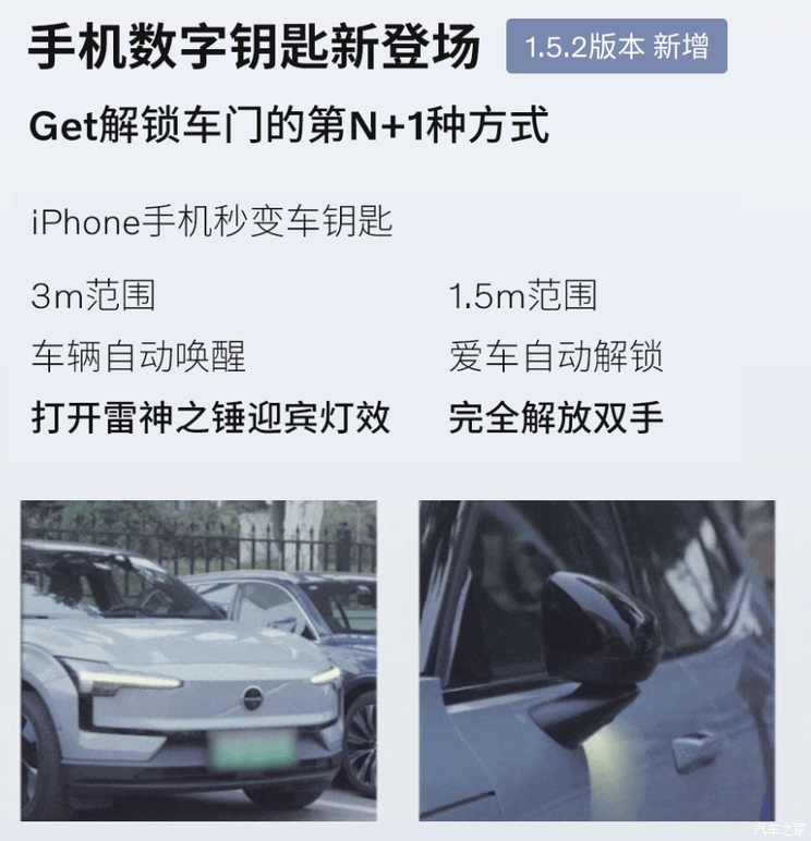 【图】新增手机数字钥匙/电量管理等 沃尔沃EX30开启OTA升级